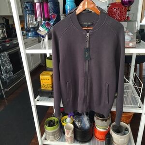 Rag & Bone Charcoal Shawn Zip-Up